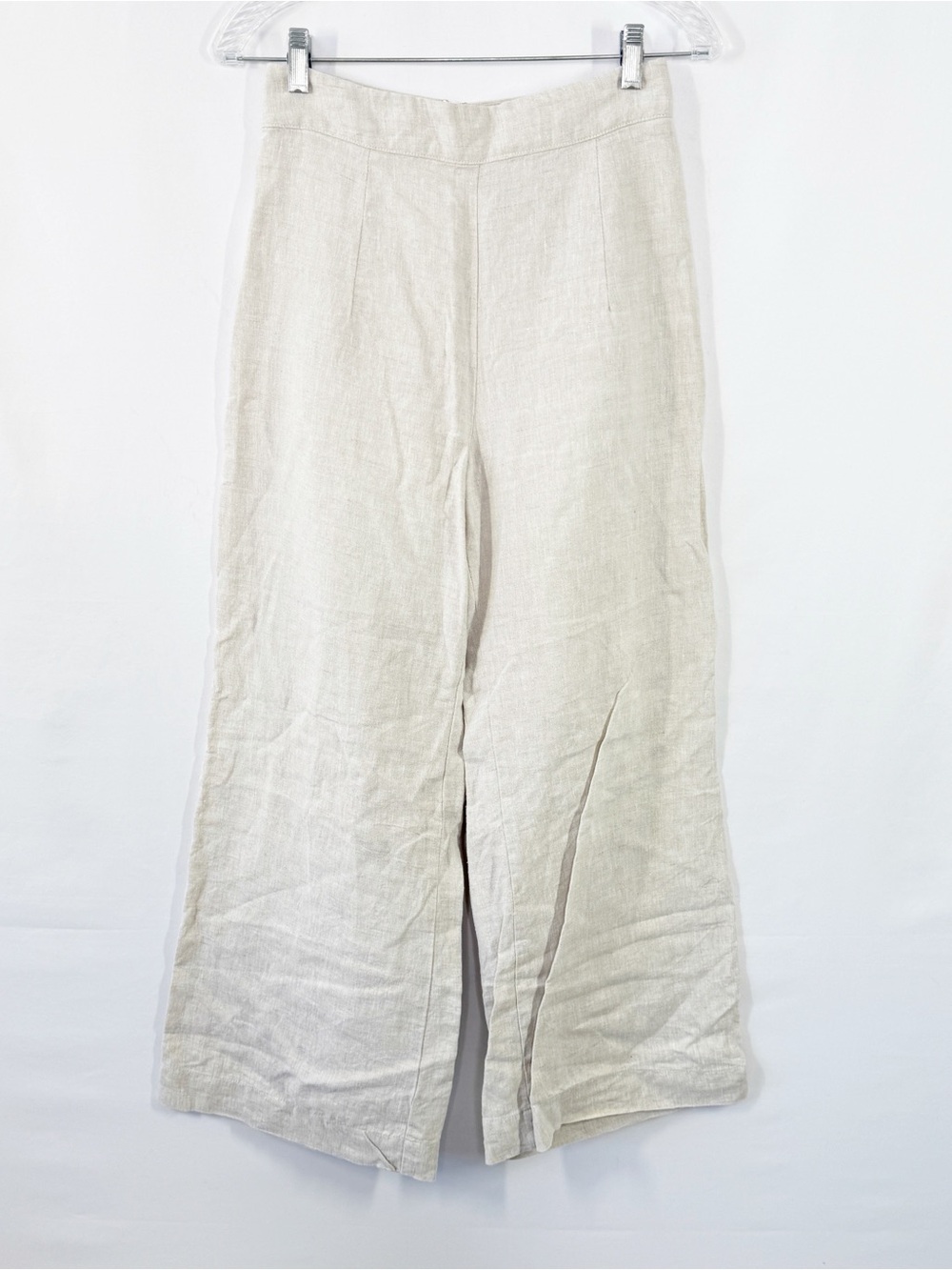 Petal + Pup Tan Linen Wide Leg Pants Trousers Size 4 Casual Beach Boho Summer
